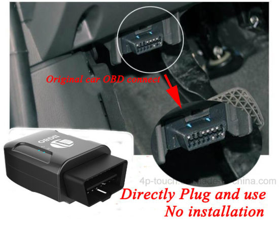 2G Vehicle OBDII Tracking Locator Car GPS Tracker with Overspeed Alarm 