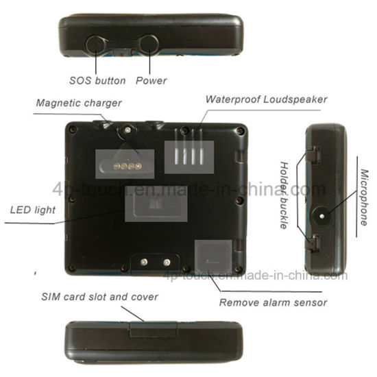 Long Standby Solar Powered Animal Pet GPS Tracker with Collar V26C