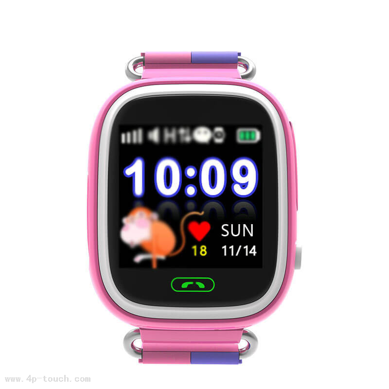 High Quality Model 2G Hidden Kids Smart Mini GPS Watch Tracker with Take off Alarm Alert for Emergency Help D15