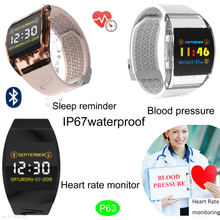 Three Colors Fasional Design IP67 Waterproof Smart Bracelet with Blood Pressure Monitor P63