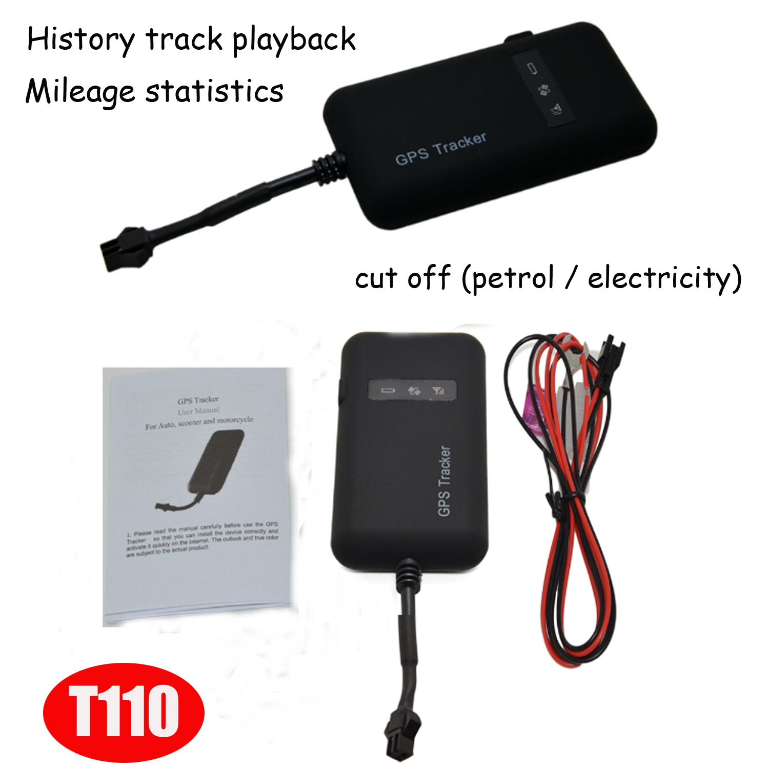 GSM Car Vehicle Tracker GPS Tracking Device T110