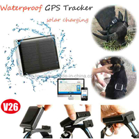 Long Standby Solar Powered Animal Pet GPS Tracker with Collar V26C