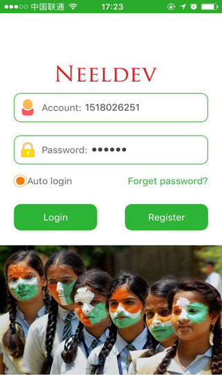 Aplicaci&oacute;n Neeldev para India