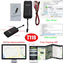 2G SIM Card Fleet Management Vehicle Locator GPS Tracker with Remote Power off T110
