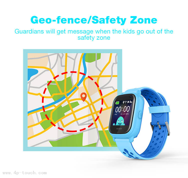 High Quality IPS Screen 2G Waterproof Kids GPS Tracker Watch 
