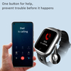 4G video call SOS Senior Health Care Watch Tracking GPS Tracker with heart rate blood pressure SPO2 Fall down notification D45T
