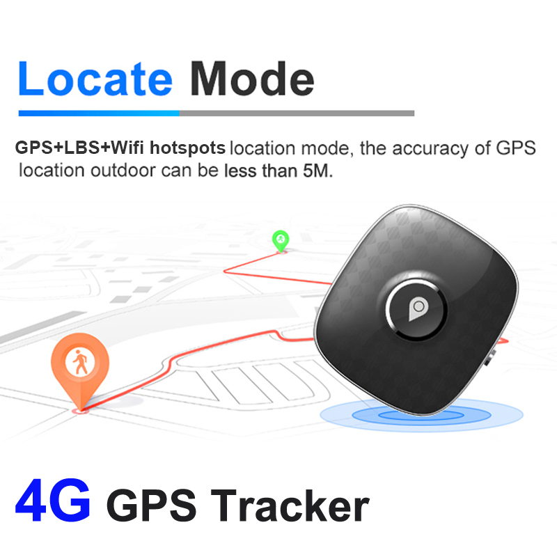 Newest Waterproof 4G Hidden Pets GPS Tracker Device with Voice monitor 