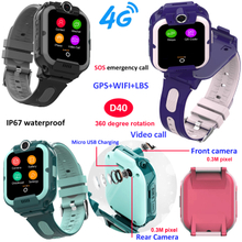 4G waterproof Personal GPS watch with rotation Dual Camera 