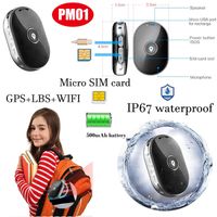 New Arrival 2G IP67 Waterproof SOS Call Personal security Mini Tracker GPS with Free App alarm alerts for Safety Monitoring PM01