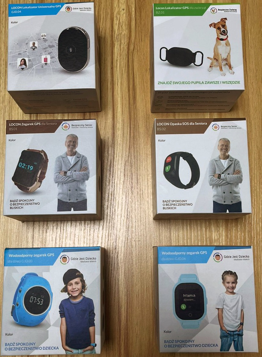 Colecciones de rastreadores GPS para Locon Polonia