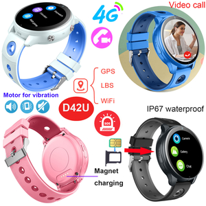 Tracker orologio GPS intelligente per bambini di sicurezza 4G D42U