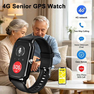 Montre tracker GPS pour soins de sant&eacute; senior avec HR BP SP02