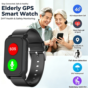 Pulsera elegante impermeable del perseguidor de GPS de 4G IP67 con la detecci&oacute;n de ca&iacute;da 