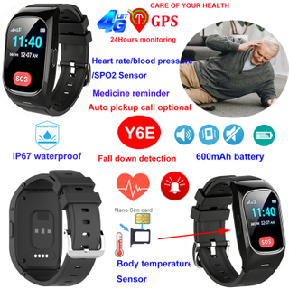 Traqueur GPS intelligent de s&eacute;curit&eacute; pour personnes &acirc;g&eacute;es, avec alerte d'urgence SOS de chute automatique Y6E