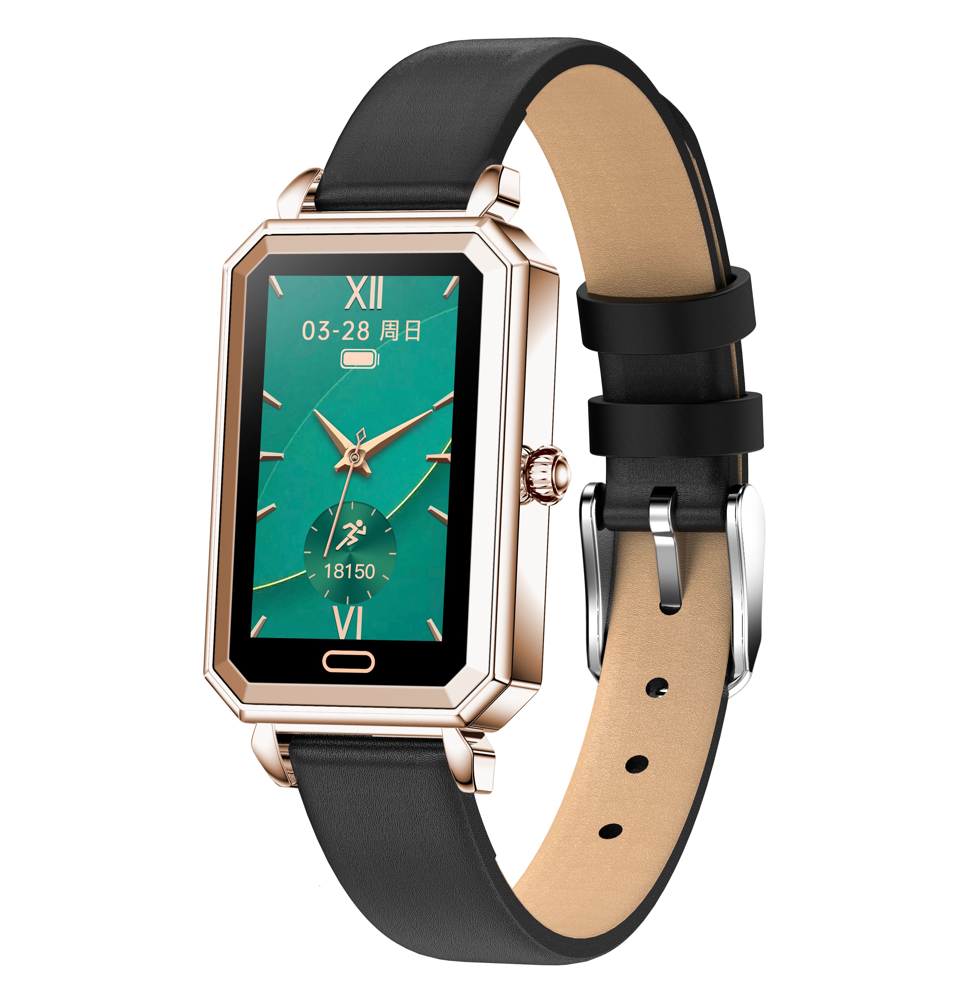 IP68 Waterproof Women Healthcare Smart Gift Bluetooth Watch Heart Rate HT2