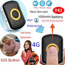 4G Waterproof Fall Down Alert Smart Tracking Mini GPS Tracker Y41