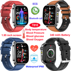 Bracelet intelligent Bluetooth mobile &eacute;tanche IP68 pour soins de sant&eacute; pour personnes &acirc;g&eacute;es T810