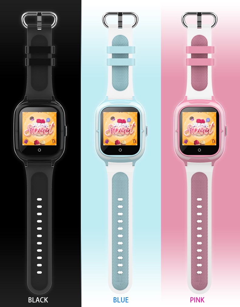 2022 4G IP67 Waterproof Fashionable Kids GPS Tracker watch D55