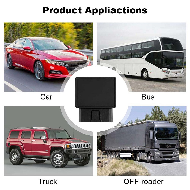 OBD LTE Real-Time Google Map Tracking Vehicle GPS Tracker 