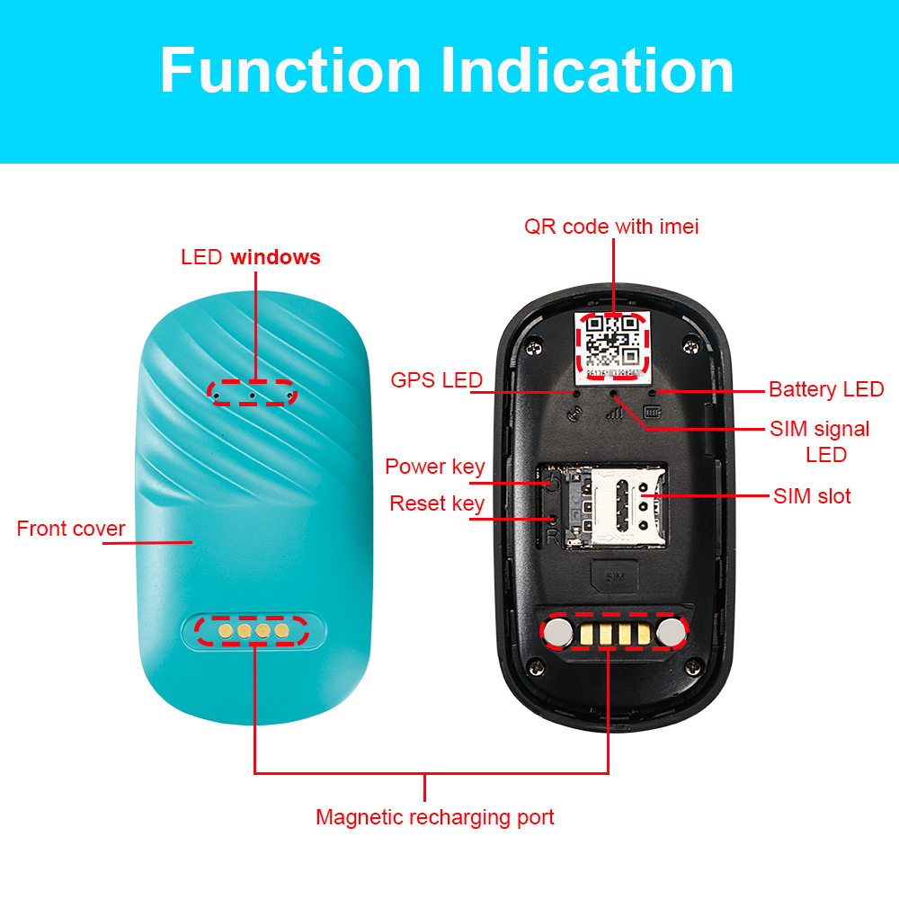 Waterproof 4G pet tracker GPS for Animals Safety Y33