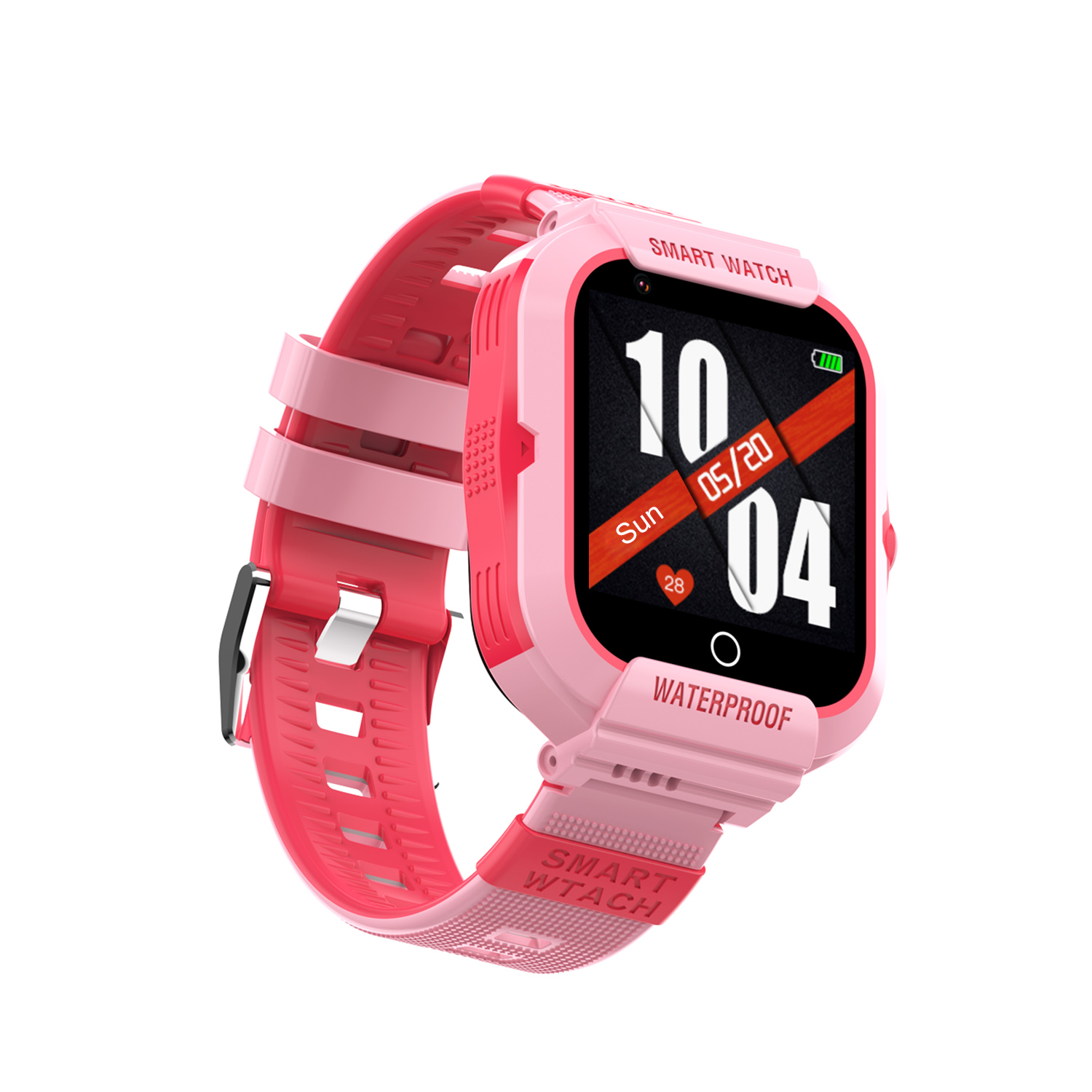Best selling CE ROHS Approved 4G IP67 waterproof Kids GPS Smart watch with live map monitor video call for SOS help P42U