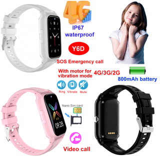 Smartwatch GPS per bambini 4G con contapassi e monitor del sonno in modalit&agrave; classe Y6D