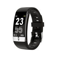Body Temperature Bracelet ECG Wristband Band Heart Rate Smart Watch 