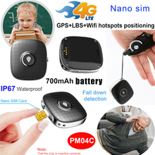 Factory Supply 4G Waterproof IP67 Mini Personal Gadget Wearable GPS Tracker with Fall Down alarm alert PM04C