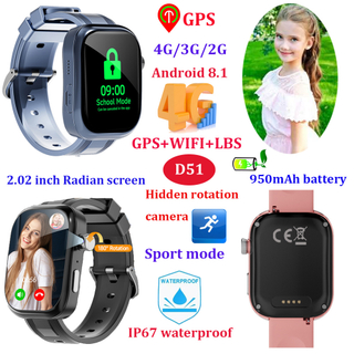 Zegarek GPS dla dzieci 4G z ukrytą kamerą D51