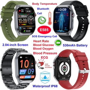 Wodoodporny, cyfrowy, inteligentny zegarek Bluetooth dla senior&oacute;w, o stopniu ochrony IP68, E585