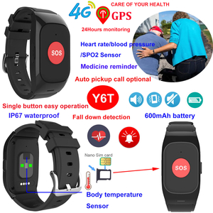 Reloj inteligente para adultos con detecci&oacute;n de ca&iacute;das, monitoreo de salud para llamadas de emergencia Y6T