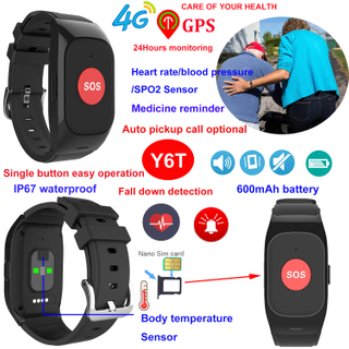 Reloj inteligente para adultos con detecci&oacute;n de ca&iacute;das y monitoreo de salud para llamadas de emergencia 