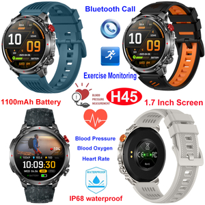 Montre-bracelet intelligente BT &eacute;tanche IP68 pour la surveillance de la condition physique des personnes &acirc;g&eacute;es 