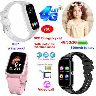 Inteligentny zegarek GPS dla dzieci 4G z monitorem snu z krokomierzem w trybie klasowym Y6C