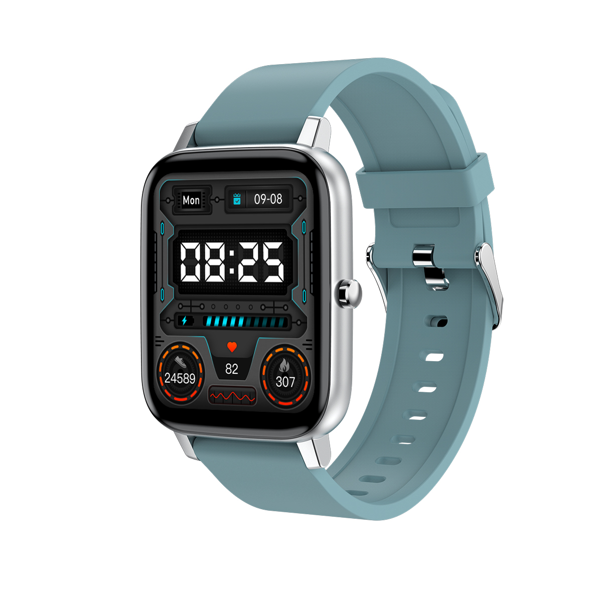 H80 New IP67 Waterproof Long Working Heart Rate Blood Pressure SpO2 Monitoring Smart Bracelet