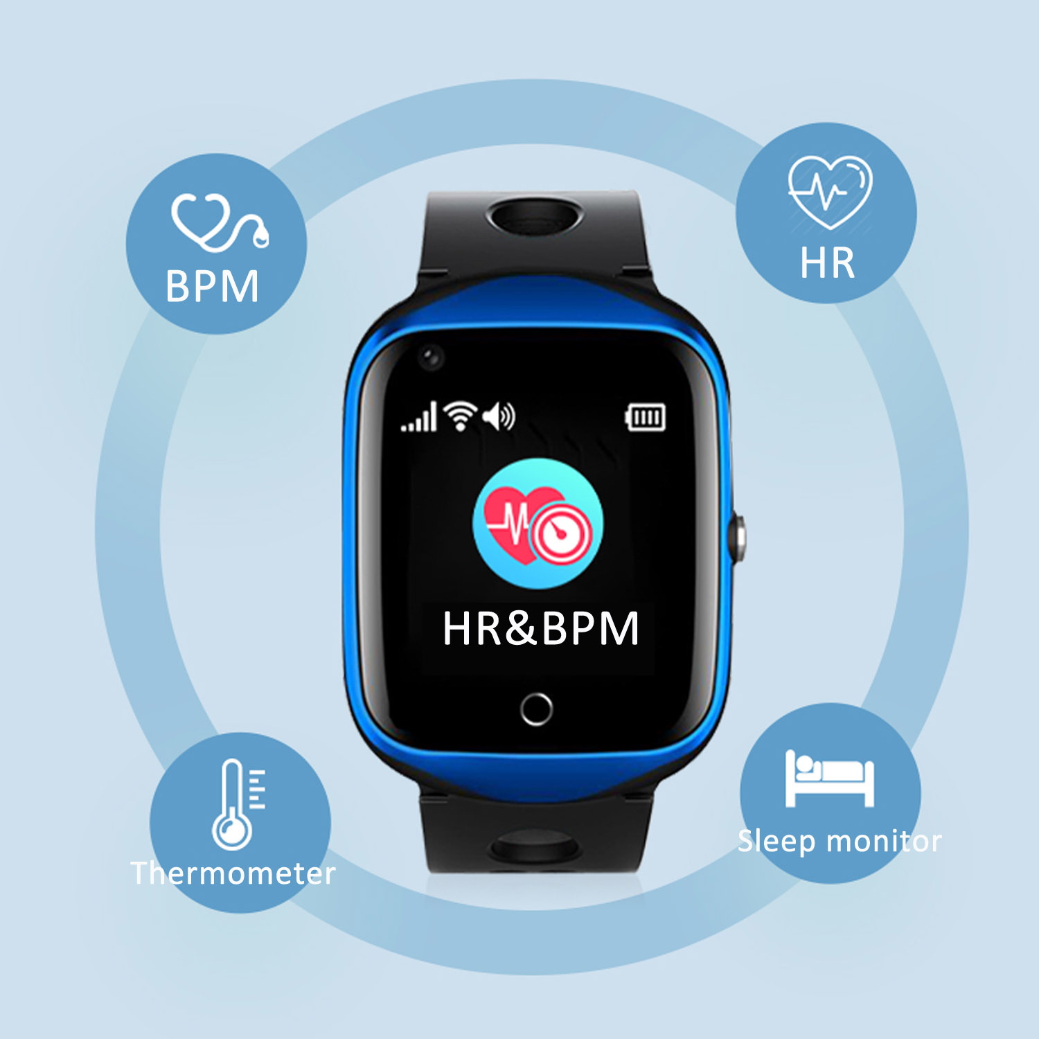 2022 4G Waterproof New Eldery healthcare Smart GPS Tracker Watch 
