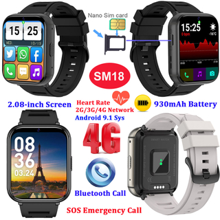  Умный Bluetooth-браслет 4G Android 9.1 с экстренным вызовом SOS SM18