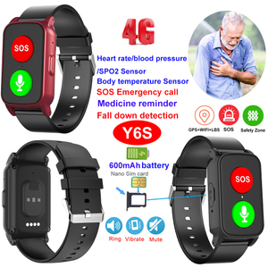 Bracelet de suivi GPS intelligent &eacute;tanche 4G IP67, avec d&eacute;tection de chute, Y6S
