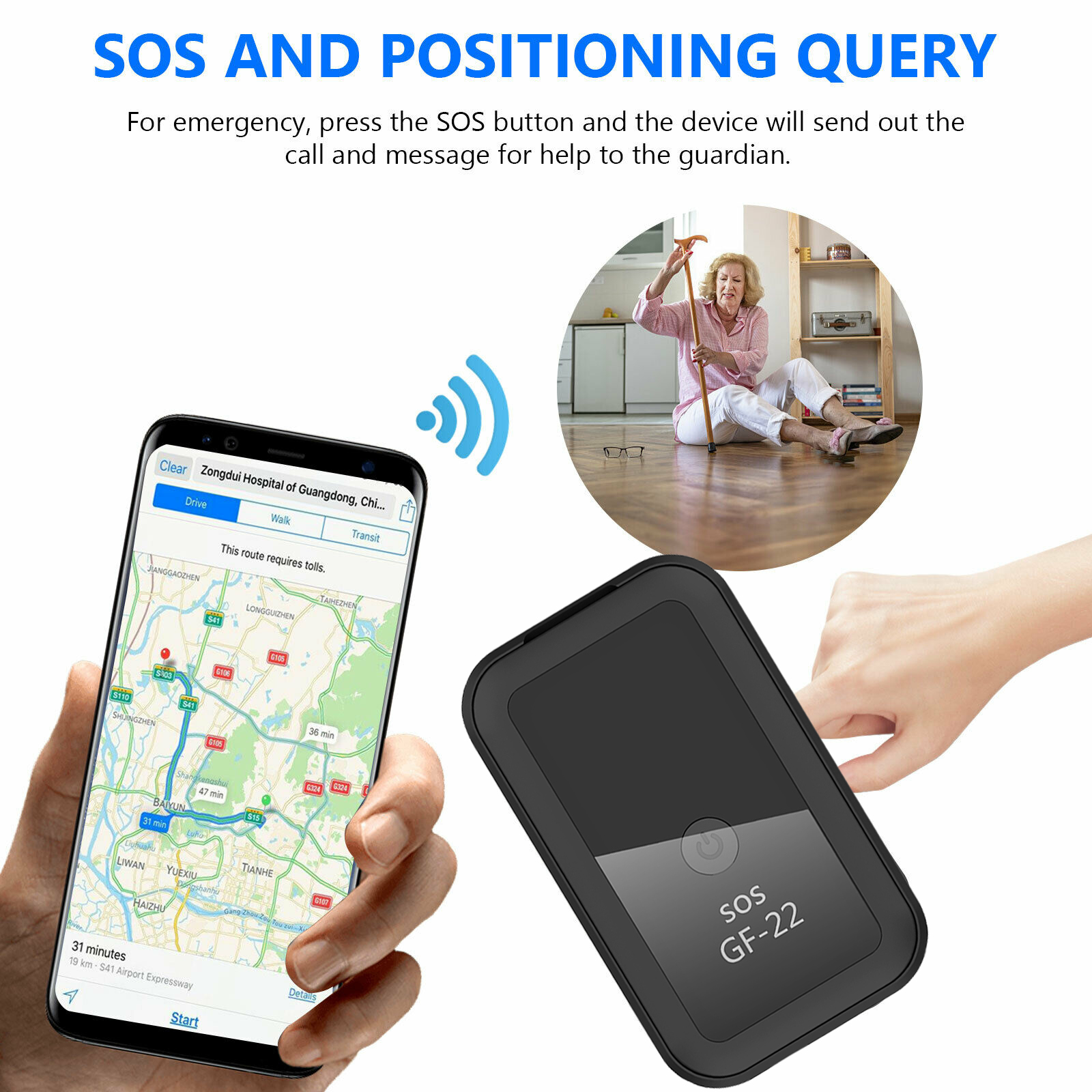 Amazon Hot Selling GPS Tracker Anti Theft Real Time Mini GPS GF22