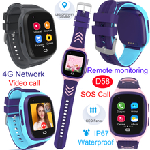 LTE Waterproof security Kids Women Smart Watch GPS Tracker D58