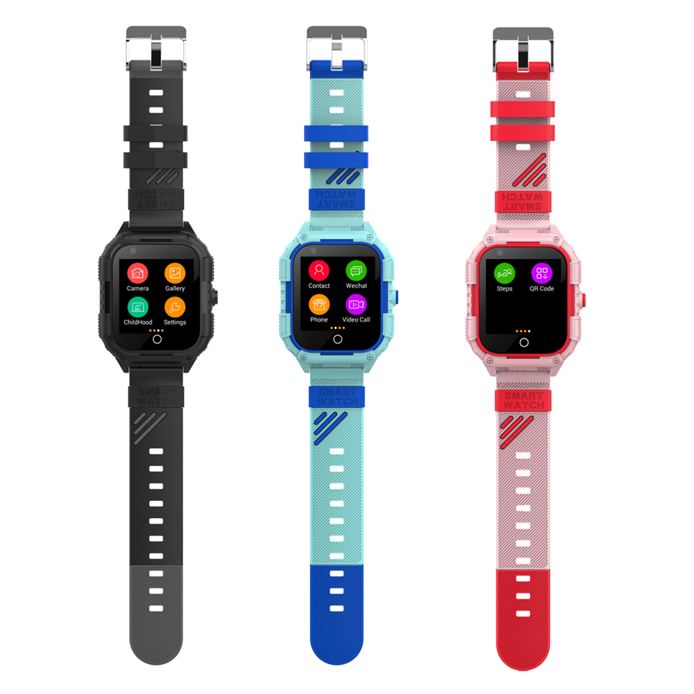 IP67 Waterproof 4G LTE Students Personal GPS Tracker Watch P42