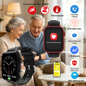 Montre de suivi GPS pour personnes &acirc;g&eacute;es, &eacute;tanche IP67, LTE, avec rappel de m&eacute;dicaments 