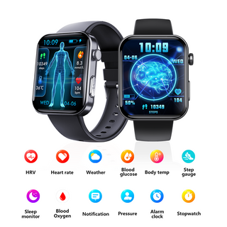 Montre intelligente avec surveillance de l'oxyg&egrave;ne dans le sang ECG &agrave; l'acide urique 