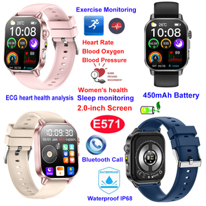 Orologio intelligente Bluetooth fitness impermeabile IP68 con monitor sanitario E571
