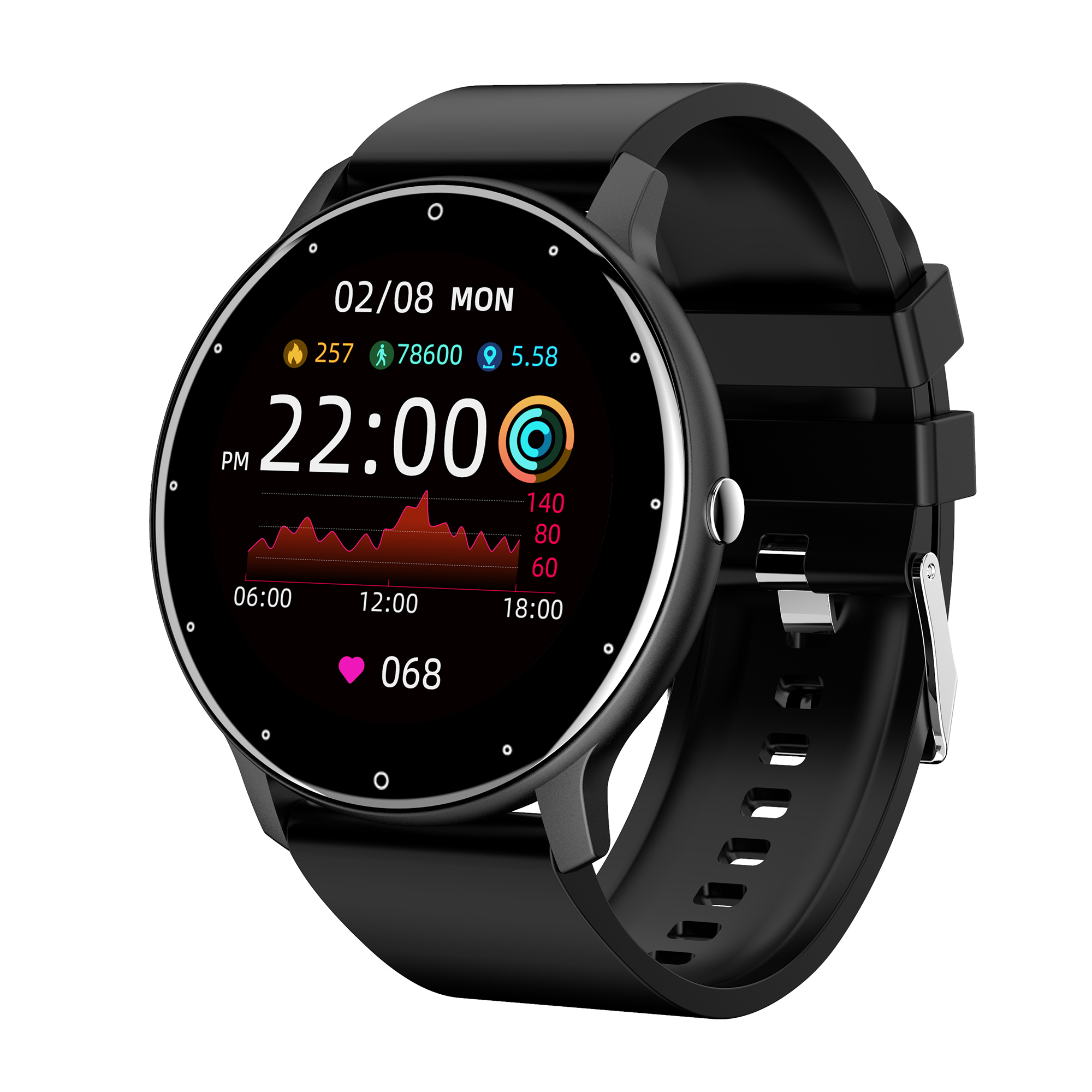 Precise Hr Blood Pressure Monitoring Smart Sport Phone Watch 