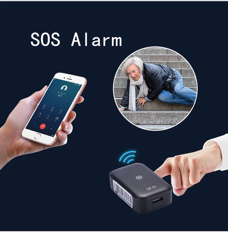 Mini Real Time GPS Tracking Device with Sos Voice Monitor GPS/WiFi/Lbs Locator GF21