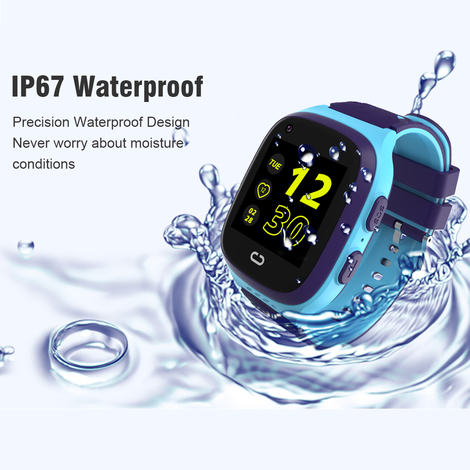 LTE Waterproof security Kids Women Smart Watch GPS Tracker D58