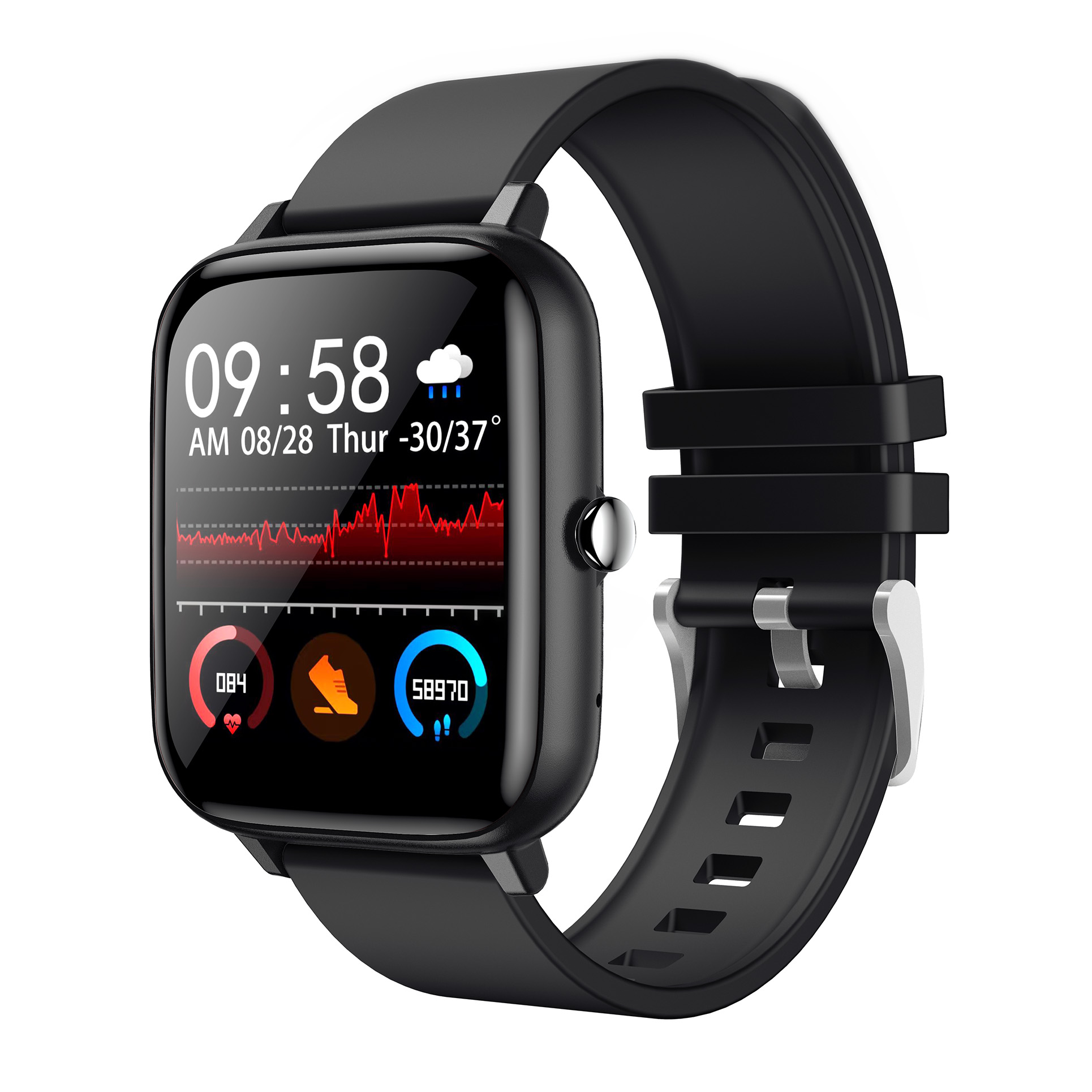 Full Screen IP67 waterproof Accurate Blood Pressure Smart Sport Watch 