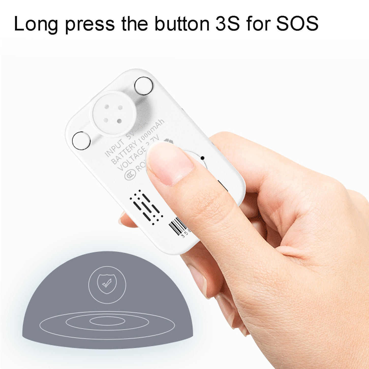 New Launched 2G 1000mAh Large Battery Capacity IP67 Waterproof Mini Hidden GPS Tracker with Button Pin for Kids A22