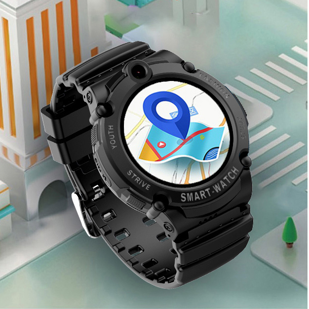 IP67 waterproof 4G Safeguard kids GPS Smart watch with Video call Free app for Android IOS Phone system D48H